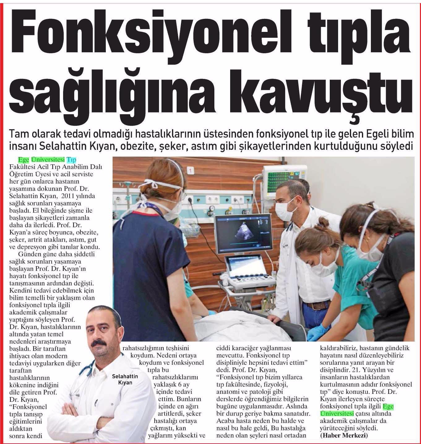 Hastalıklarından Fonksiyonel Tıpla Kurtuldu