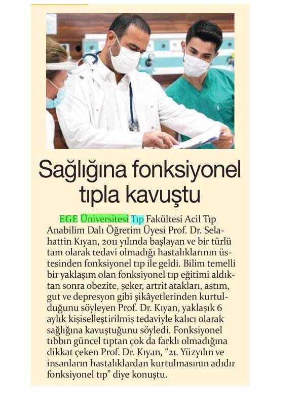 Bilim Temelli Yaklaşım Fonskiyonel Tıp